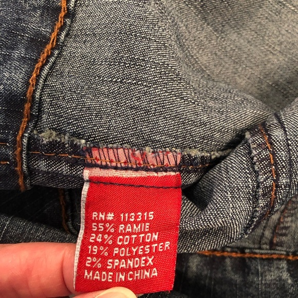 AC-3998 Classic Blue Denim Button Front Jacket Size L - Picture 10 of 11